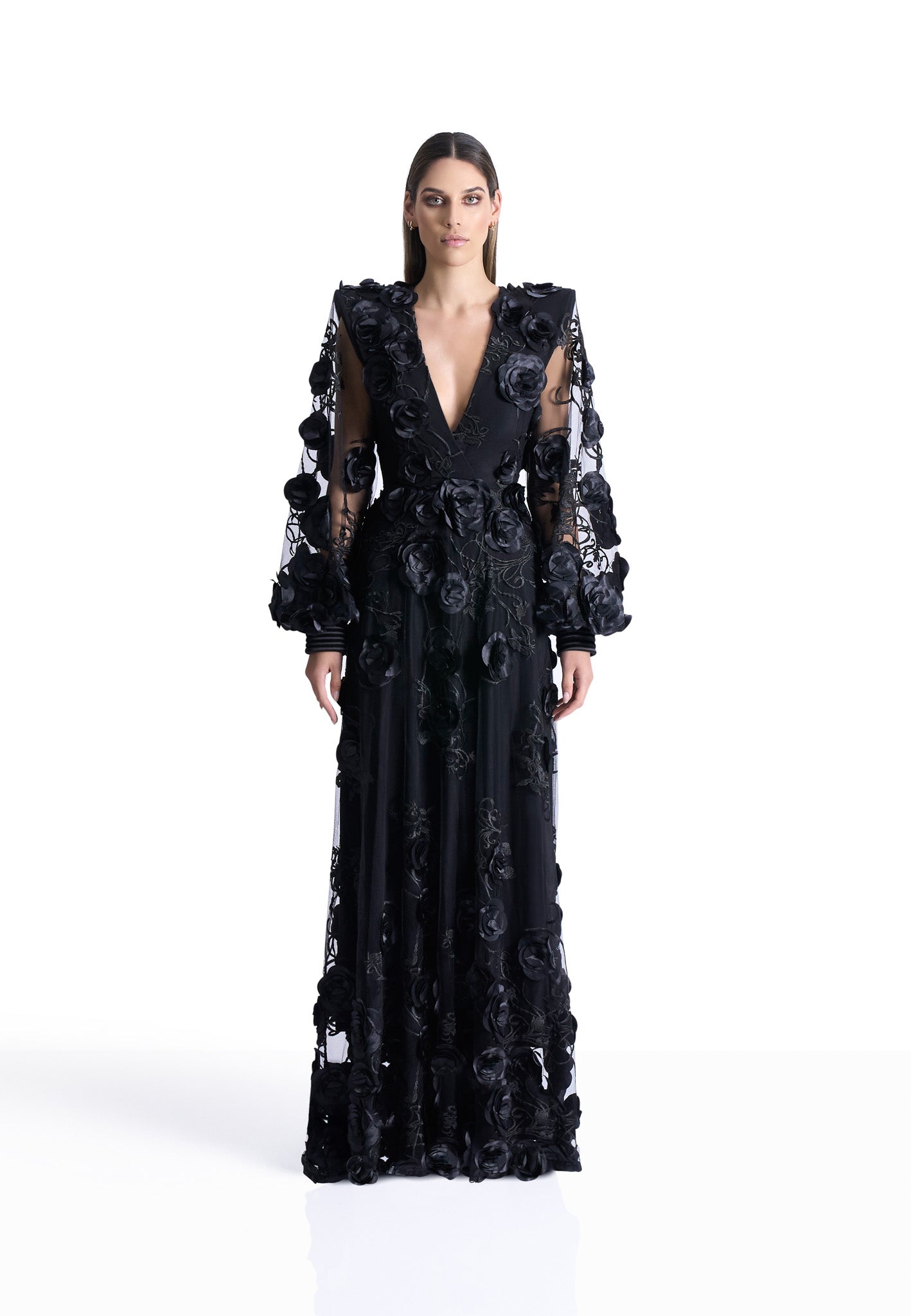 Midnight Rose Elegance Gown