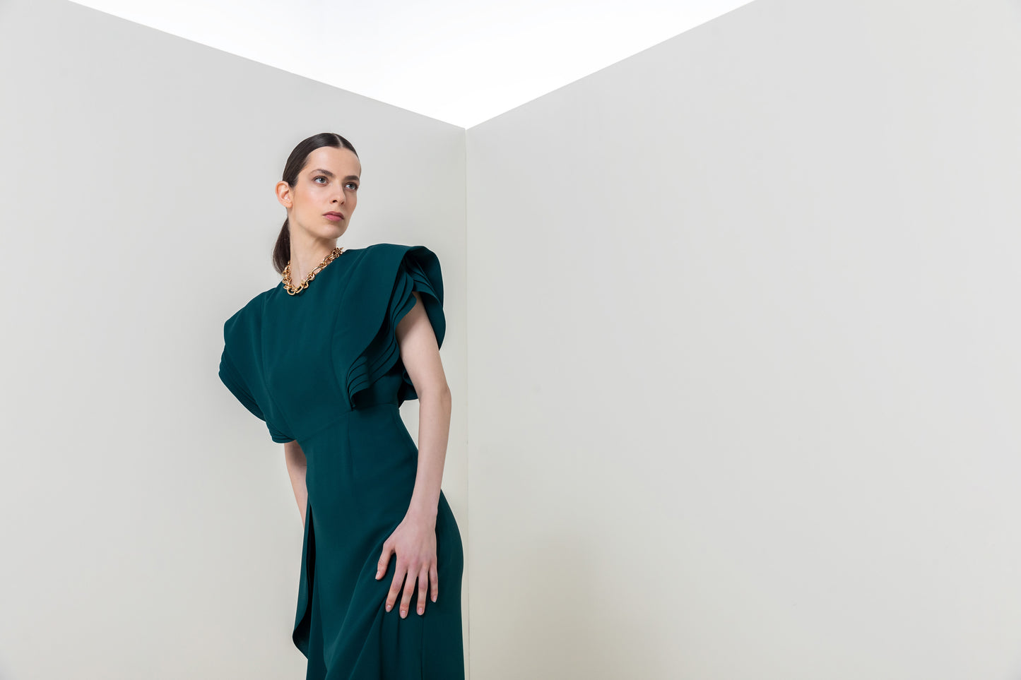 Elegant Cascade Dress