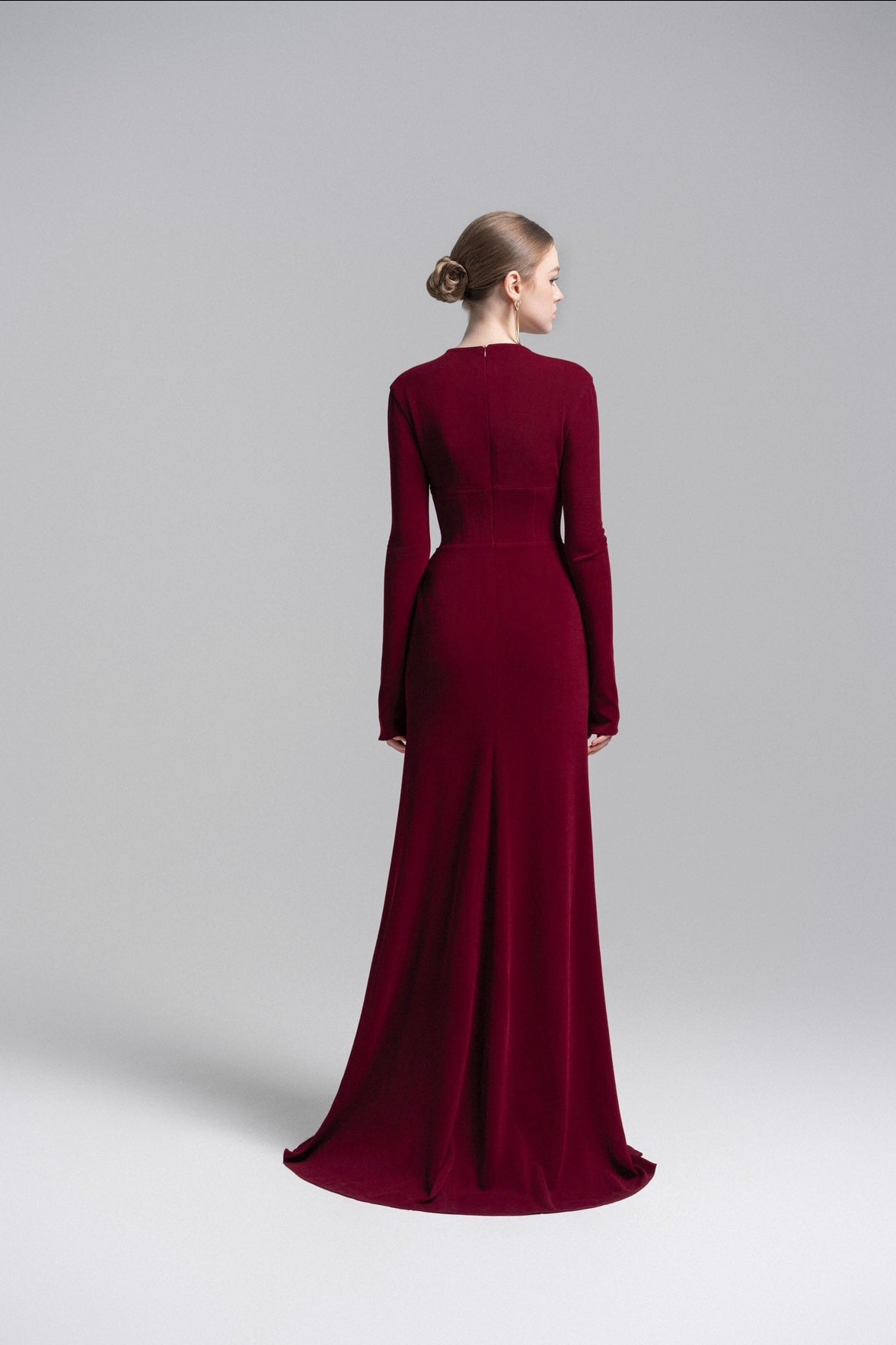 Crimson Sophistication Gown