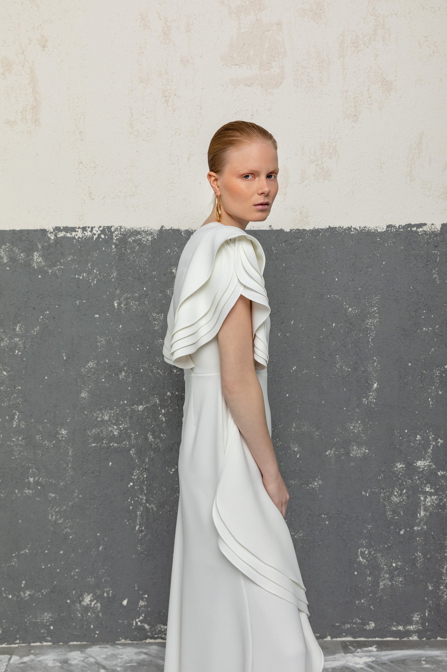 Elegant Cascade Dress
