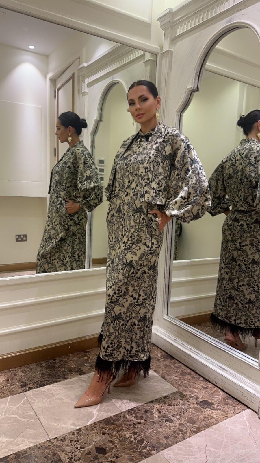 فستان مزهر بالزهور