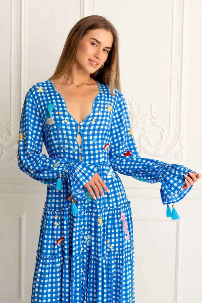 PARADISIACAL BUTTON UP MAXI DRESS