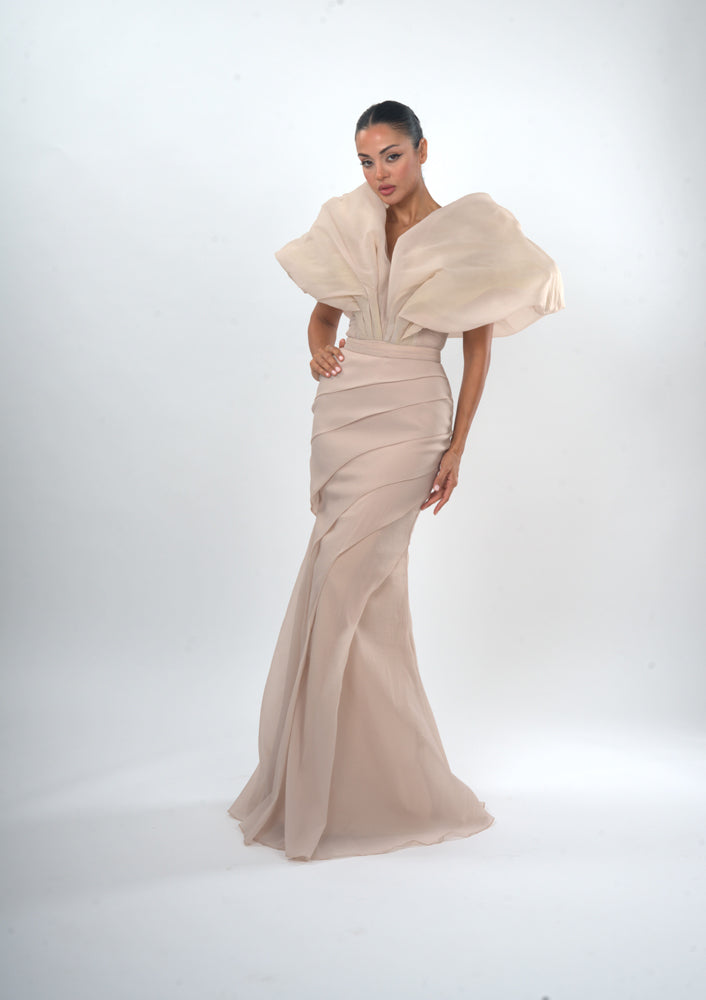 Elegant Champagne Gown