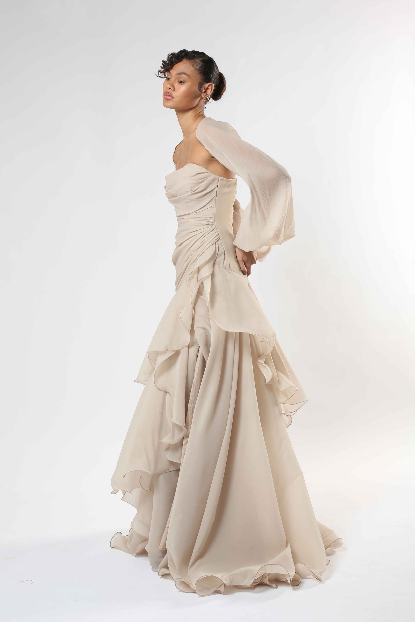Maxi Dress With Long Sleeve Jacket