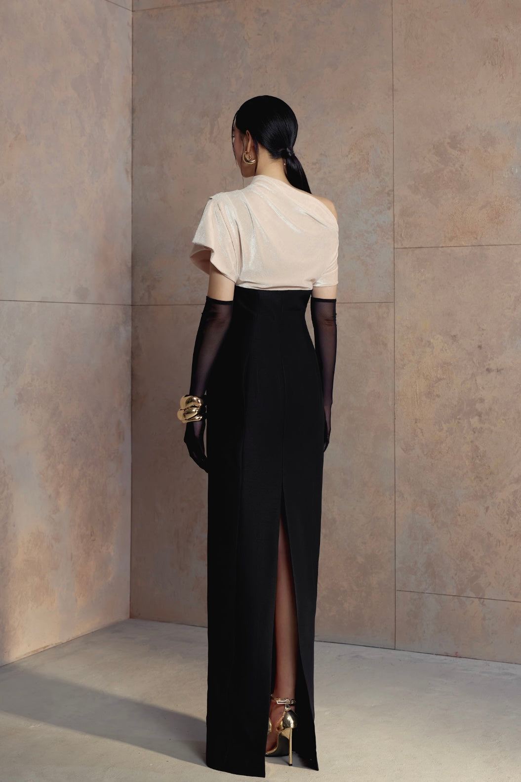Noir & Pearl Gown