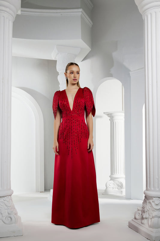 Red Evening Gown