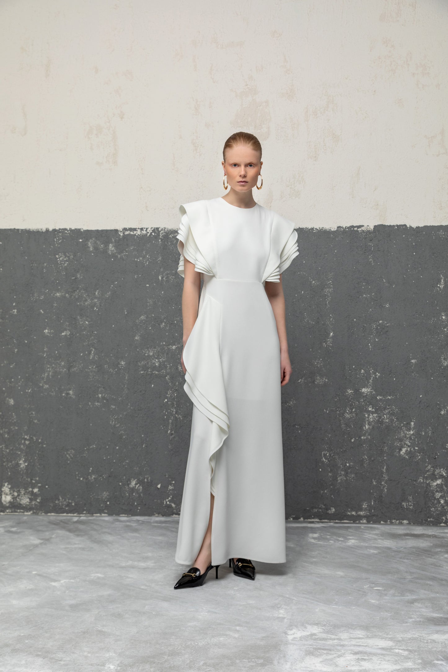 Elegant Cascade Dress