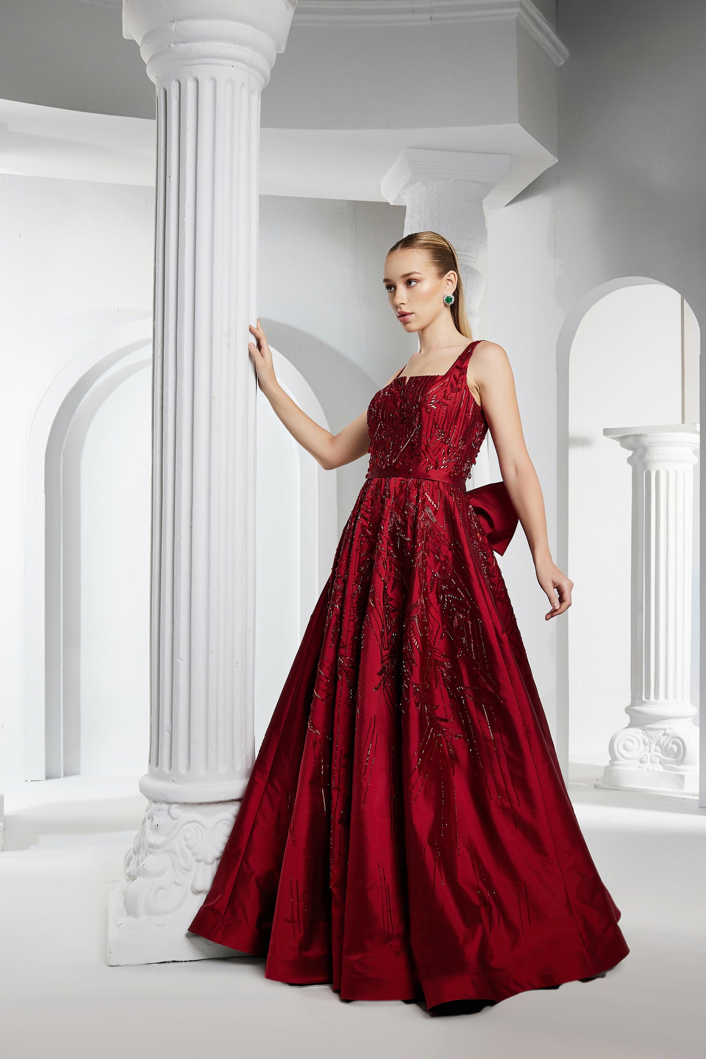 Burgundy Ball Gown