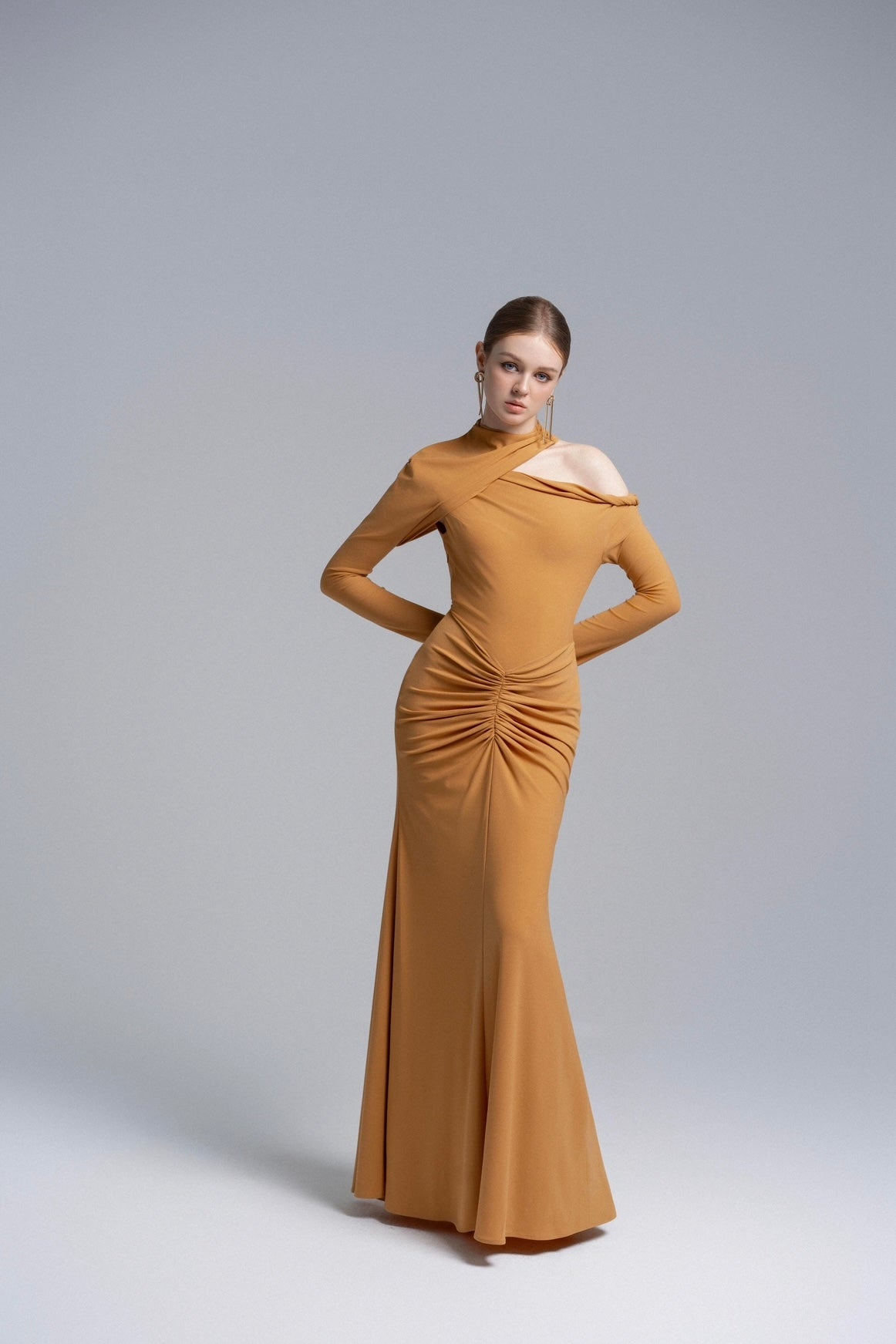 Honeyed Elegance Gown