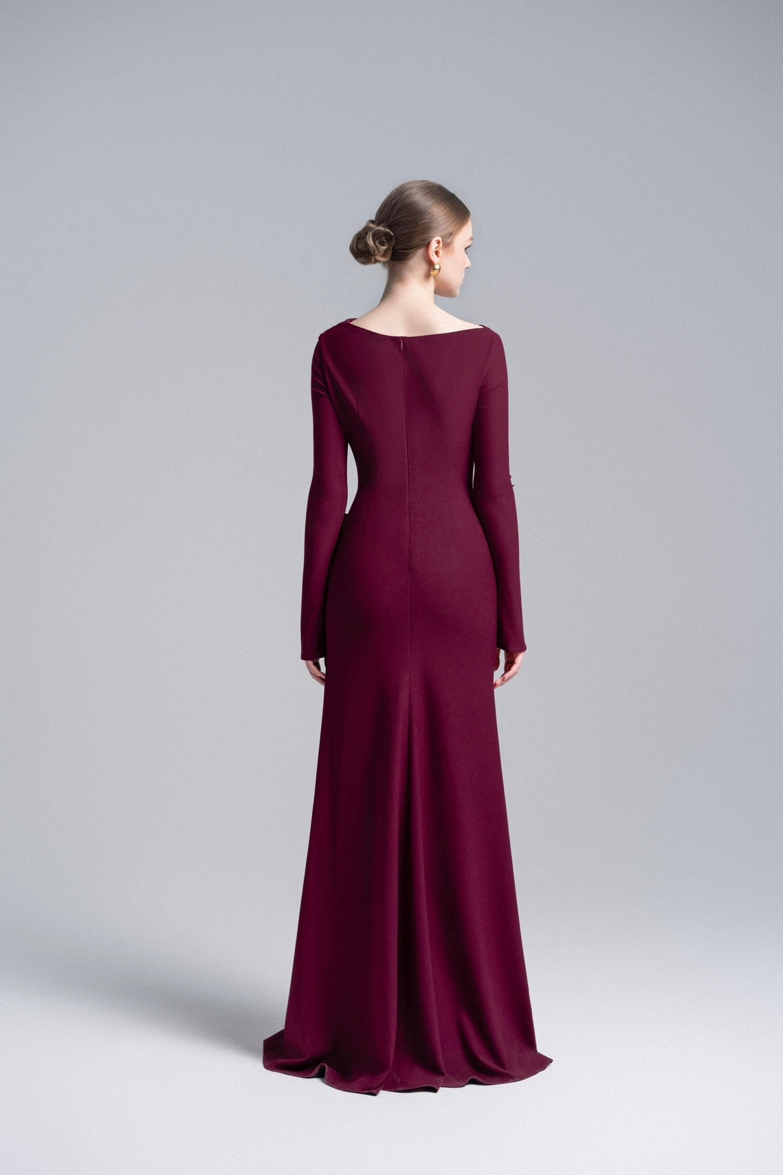 Burgundy Charm Gown