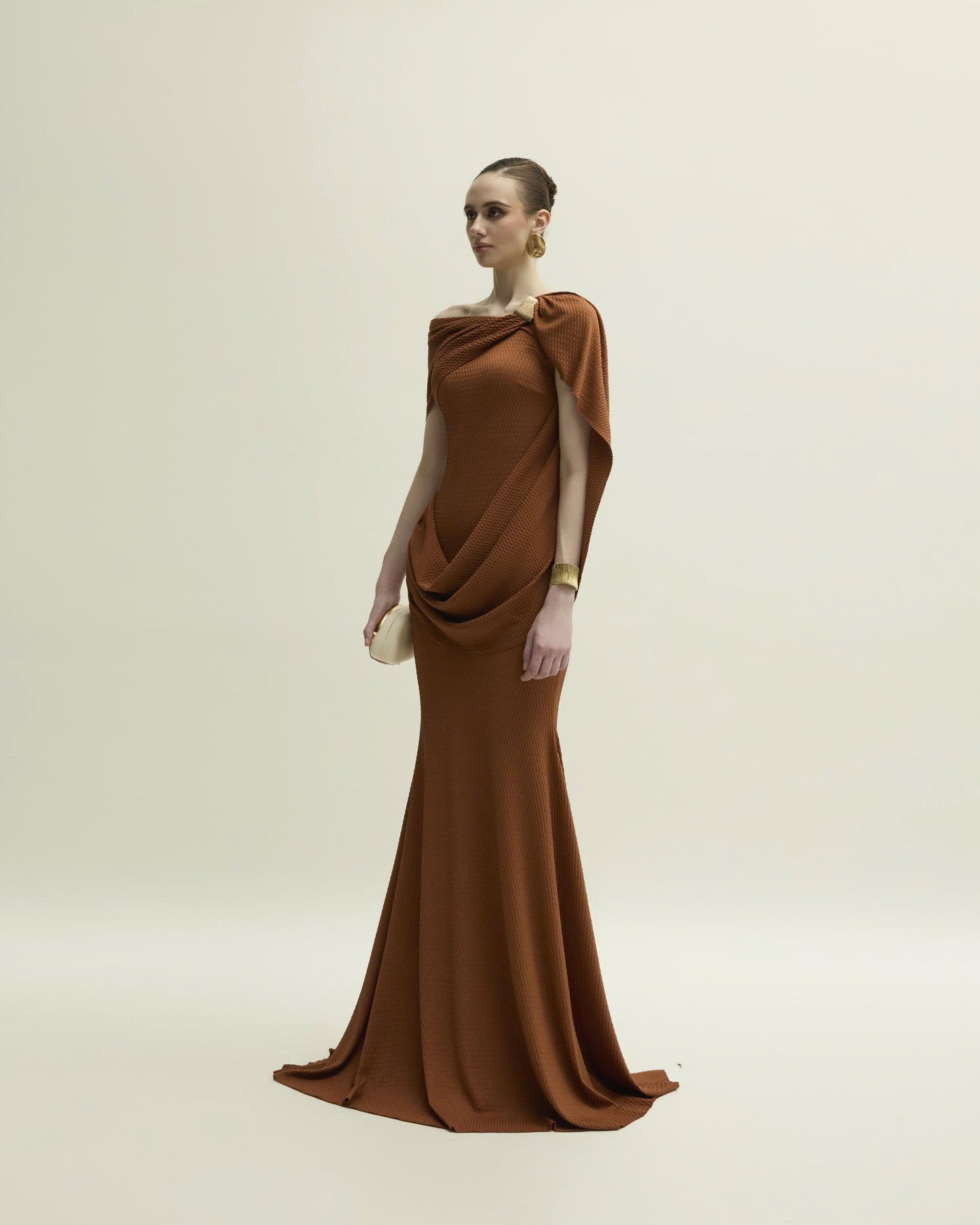 The Sculpted Serenity Gown