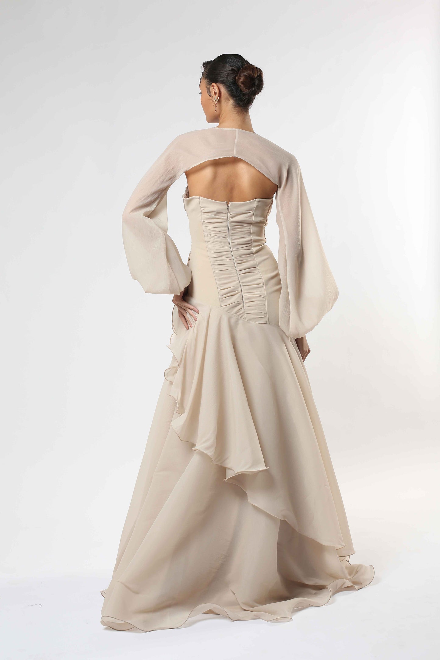 Maxi Dress With Long Sleeve Jacket