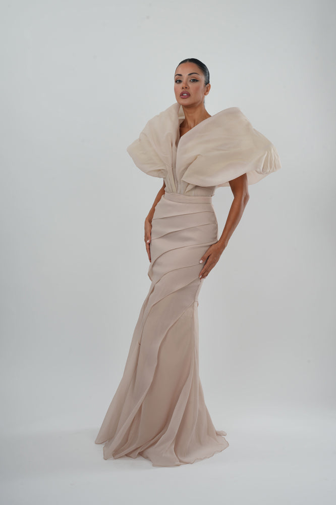 Elegant Champagne Gown