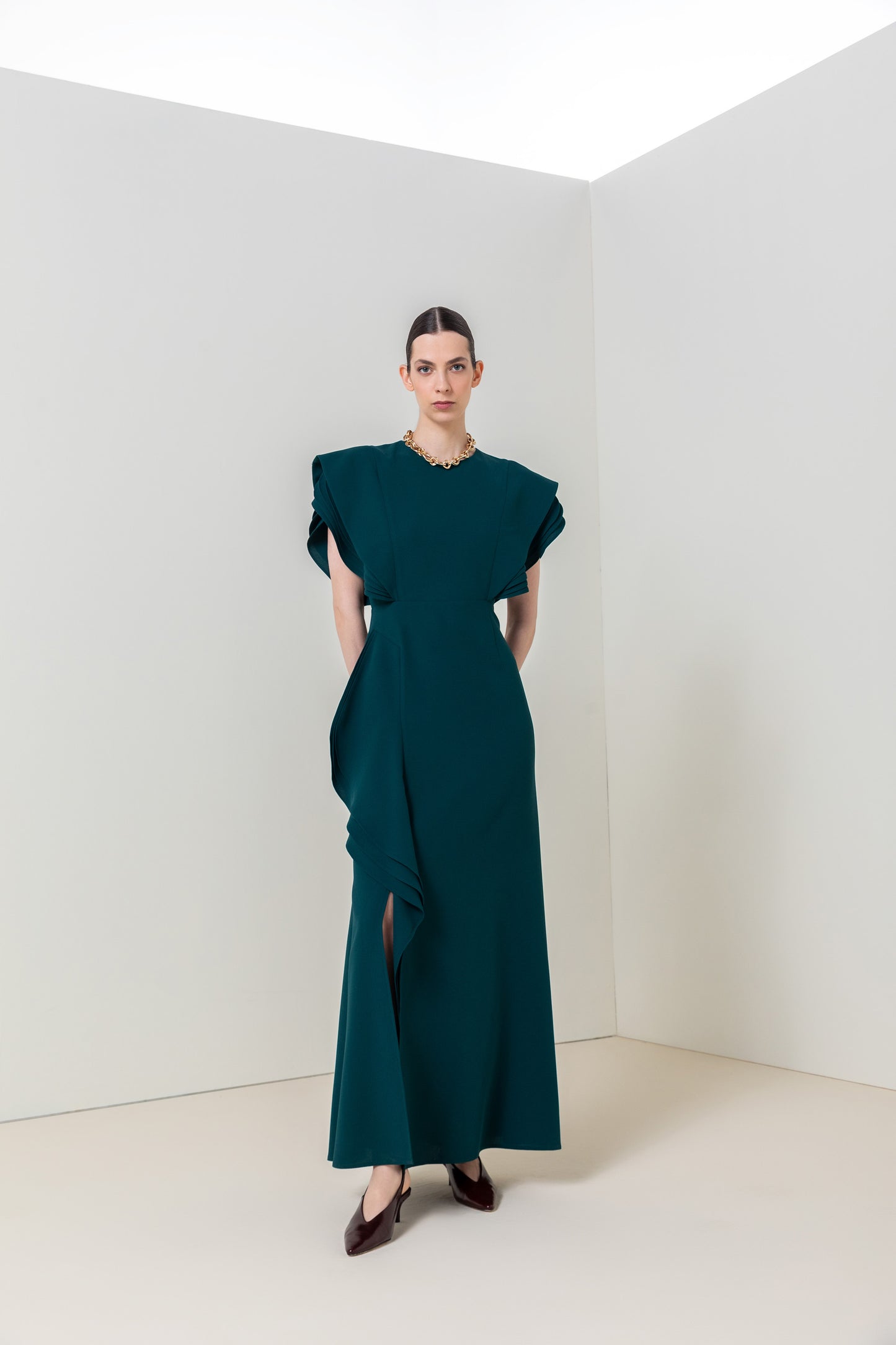 Elegant Cascade Dress