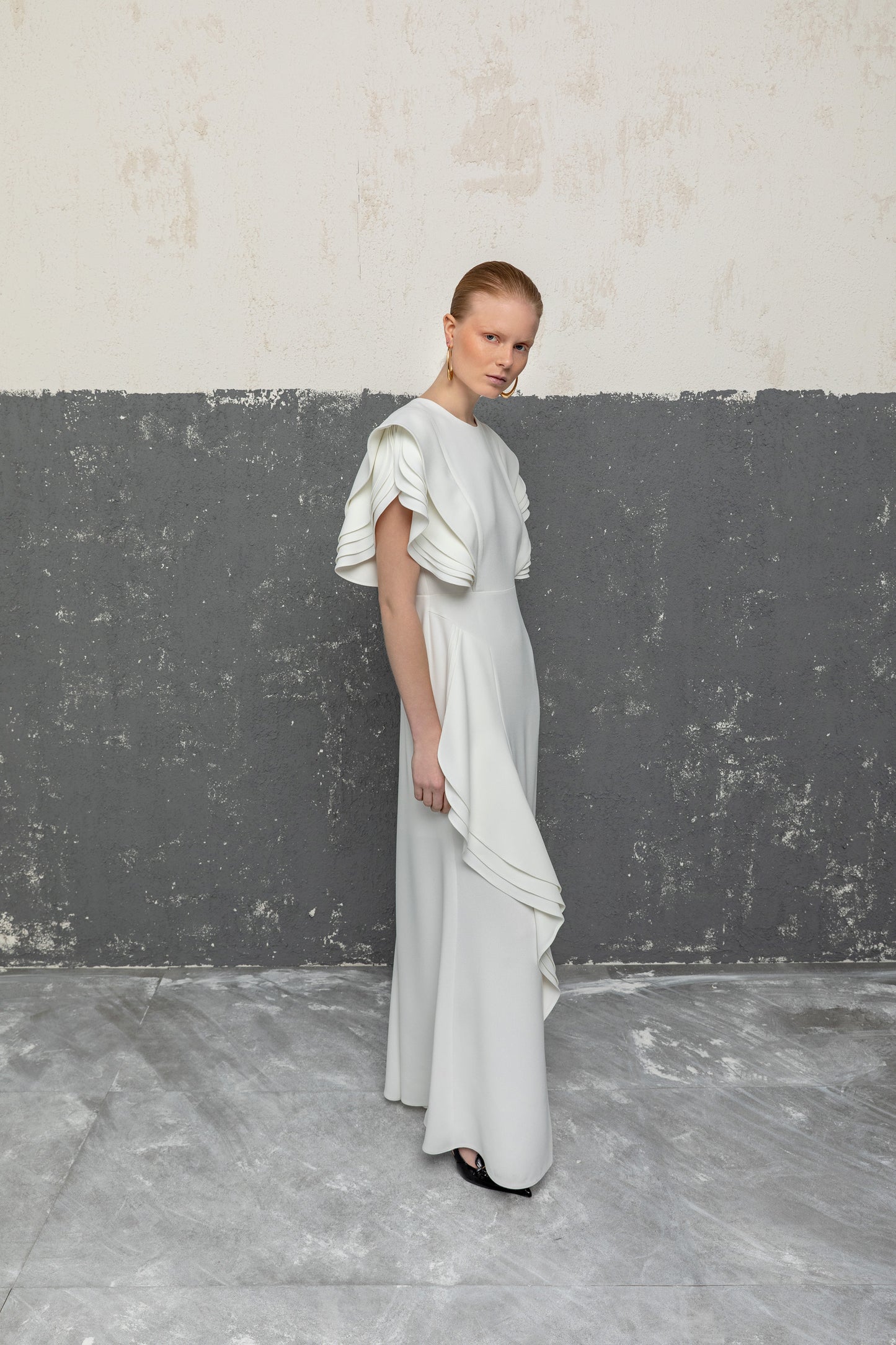 Elegant Cascade Dress