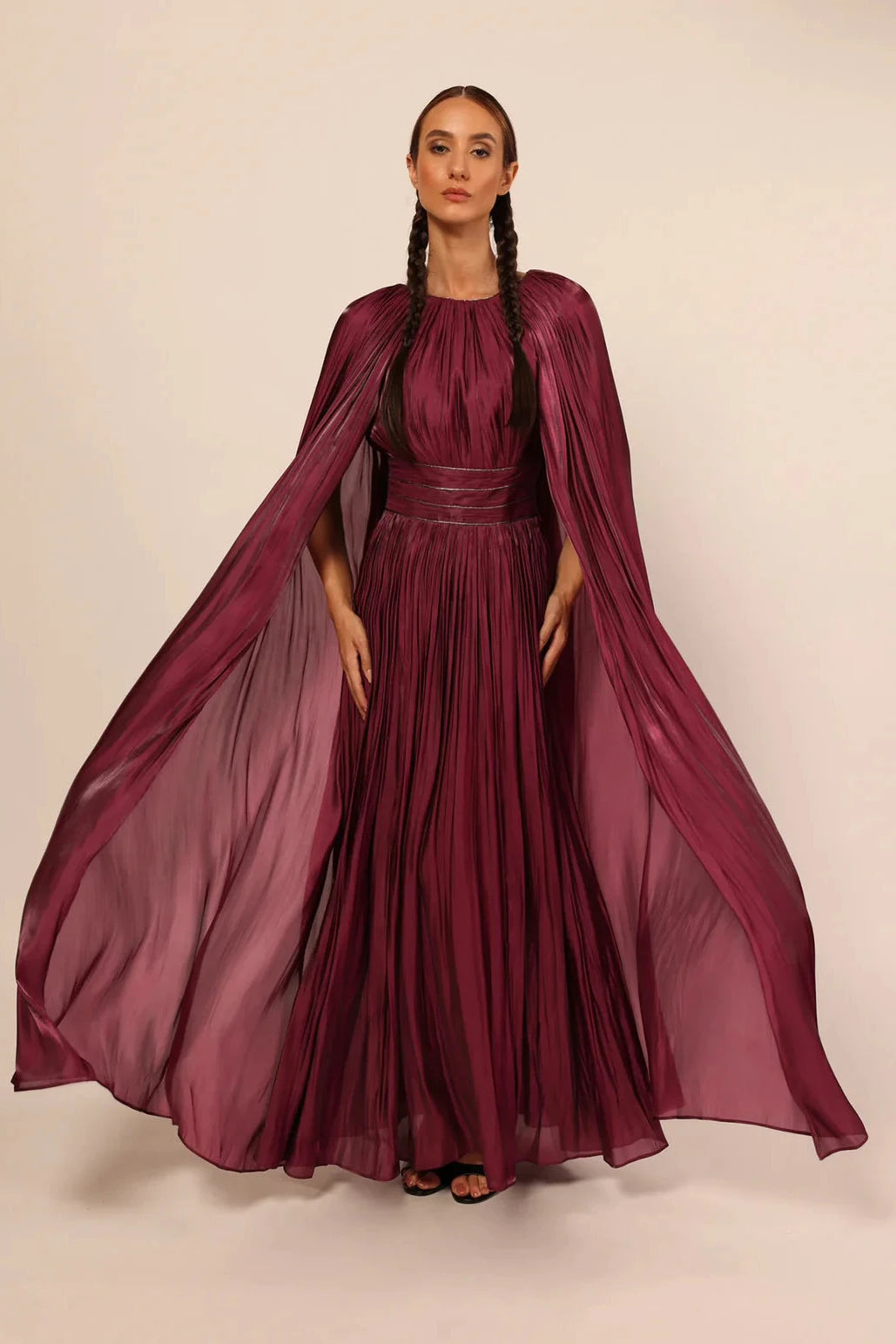 Basima Maroon Dress