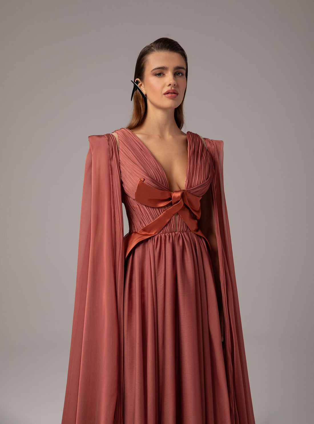 Elegant Draped Gown