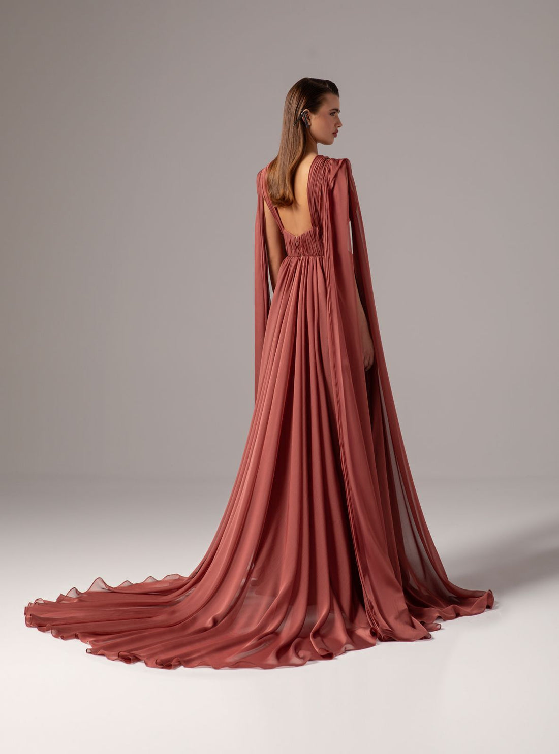 Elegant Draped Gown