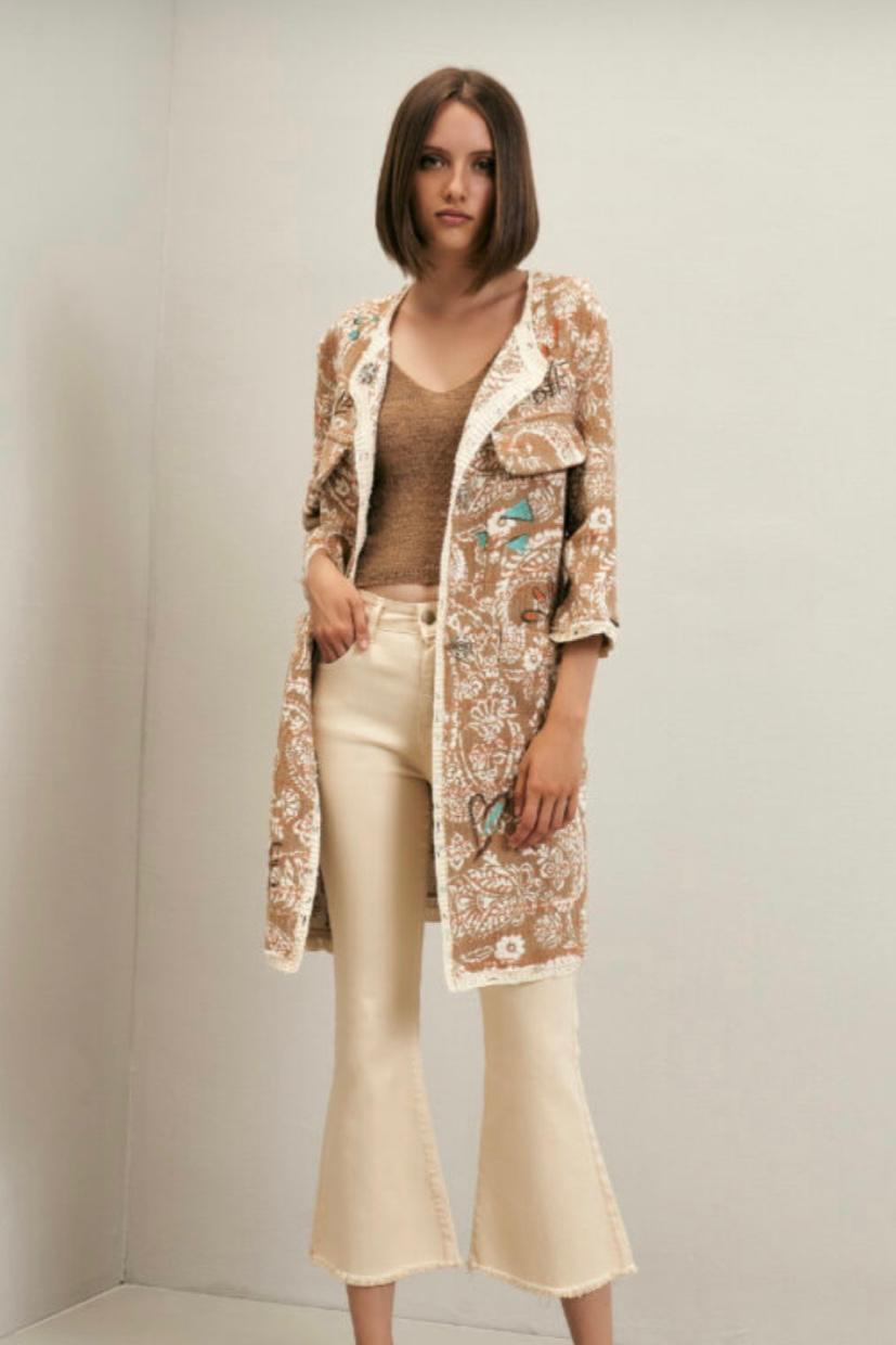 Bohemian Floral Kimono Jacket