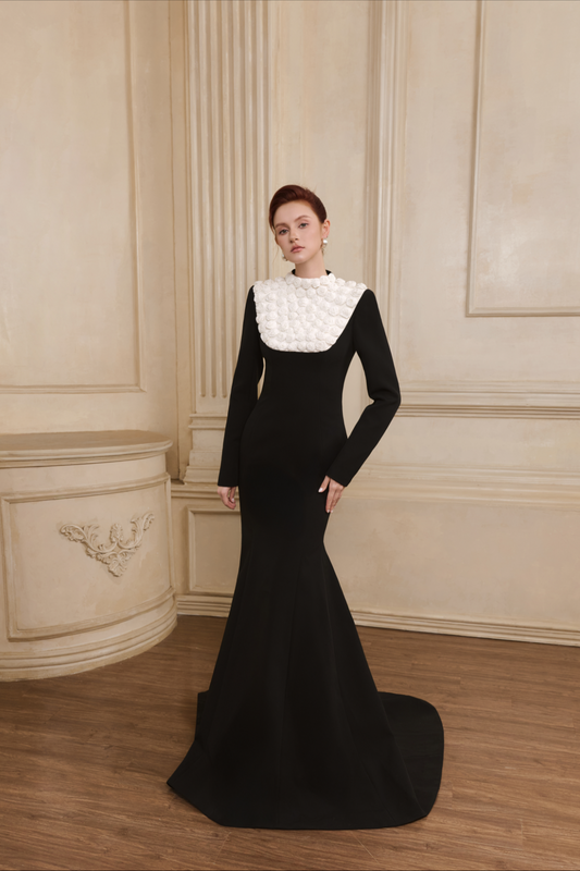 The Midnight Fleur Gown