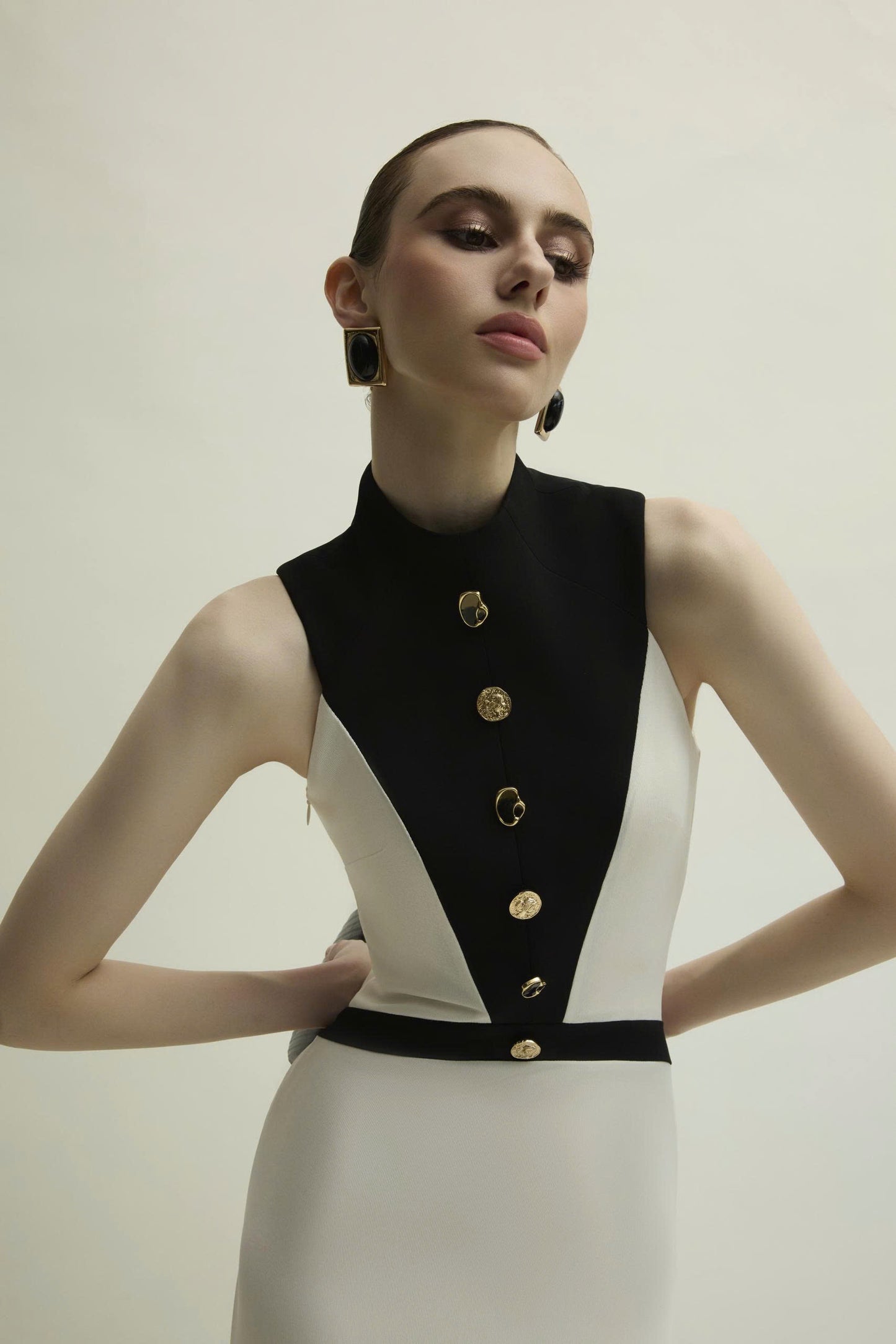 Monochrome Majesty Gown