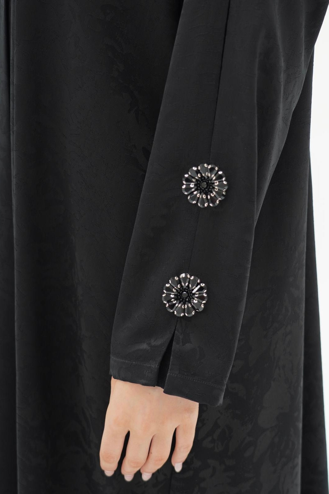 Crystella Jacquard Abaya