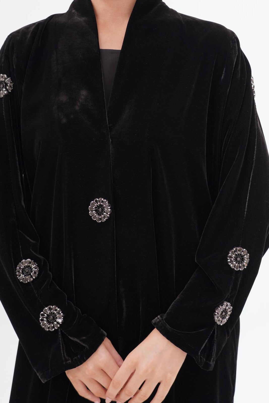 Crystella Velvet Abaya