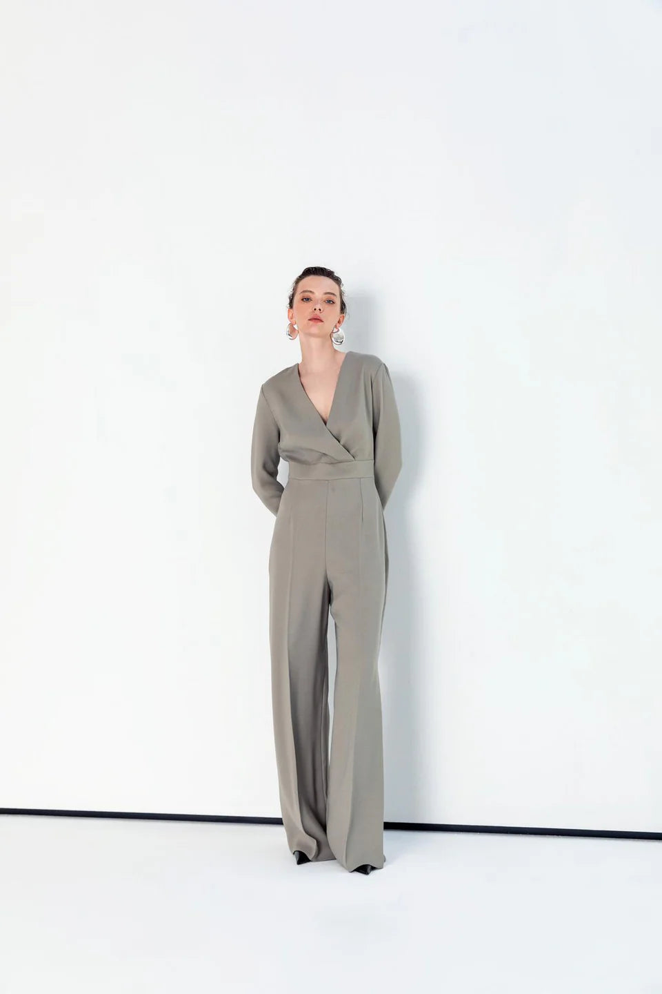 Modern double-breasted jumpsuit