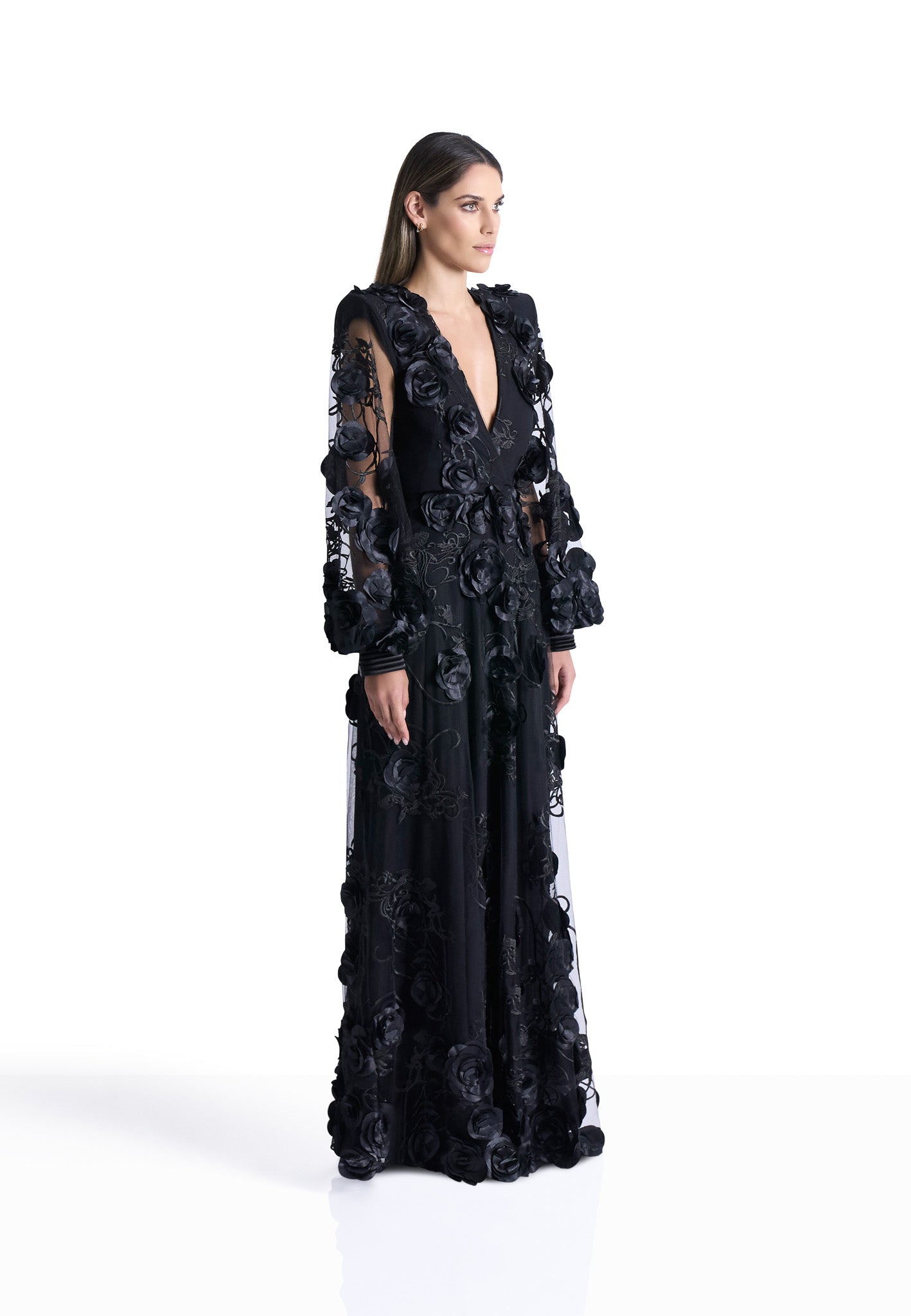 Midnight Rose Elegance Gown