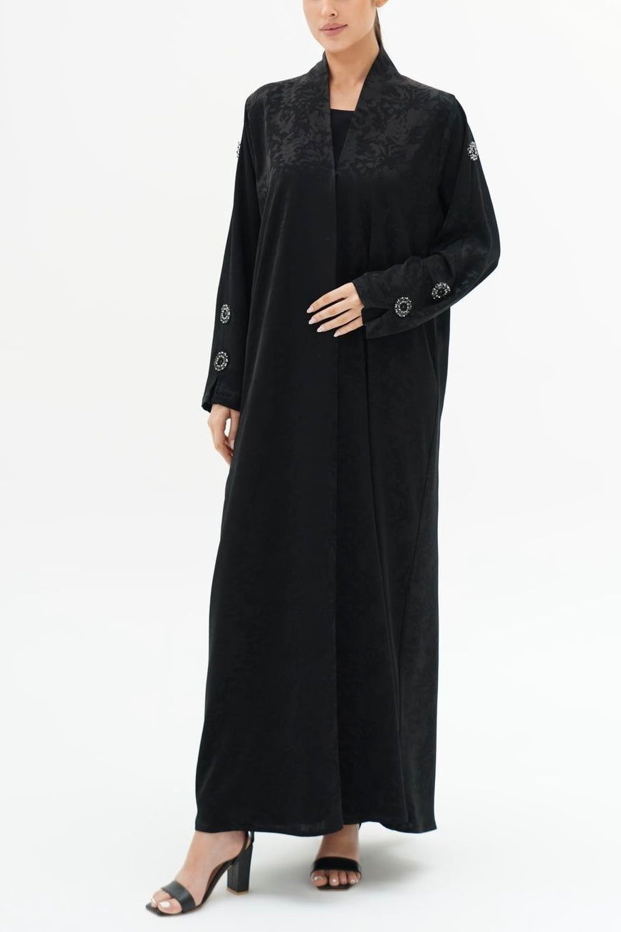 Crystella Jacquard Abaya