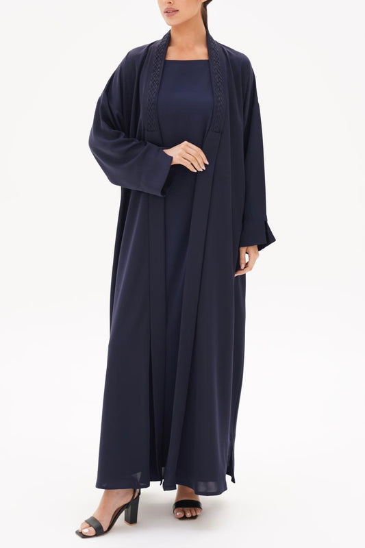 Linked Navy Abaya