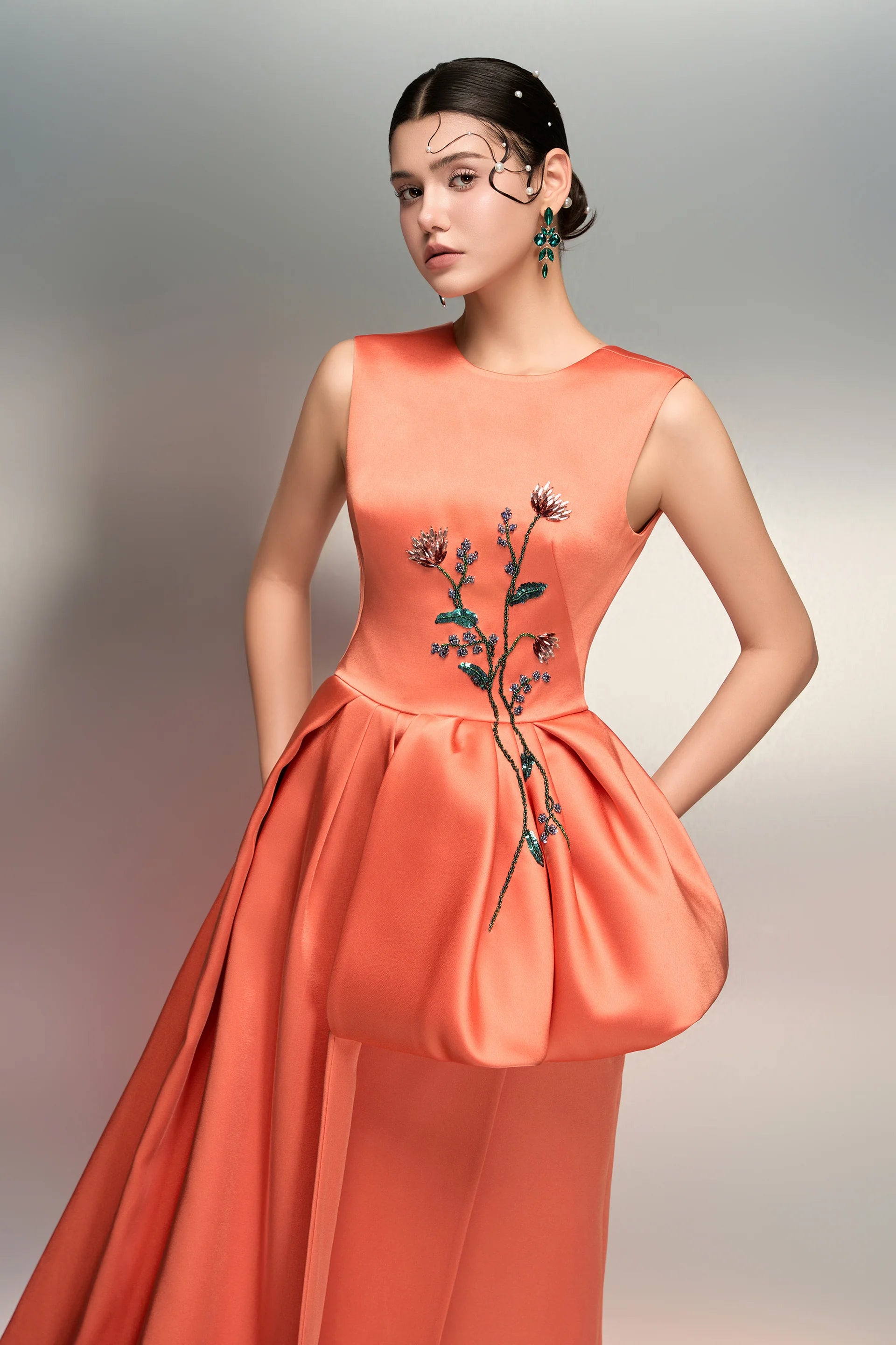 huda orange dress Sau Lee Huda Dress In Burnt Orange In Copper - 59% Off