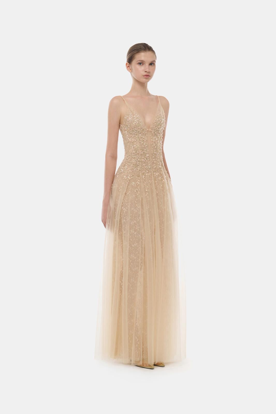 Deep-V Gown