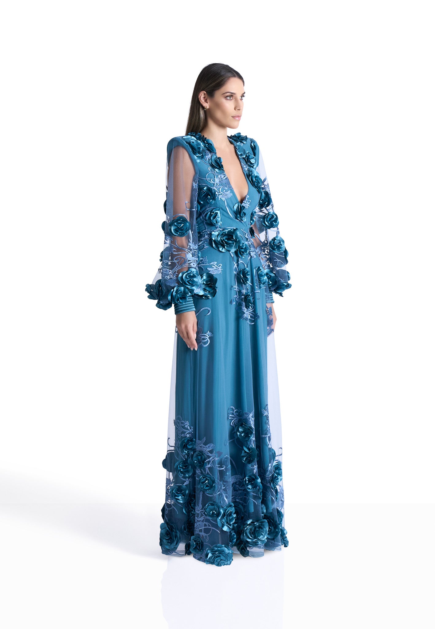 Midnight Rose Elegance Gown