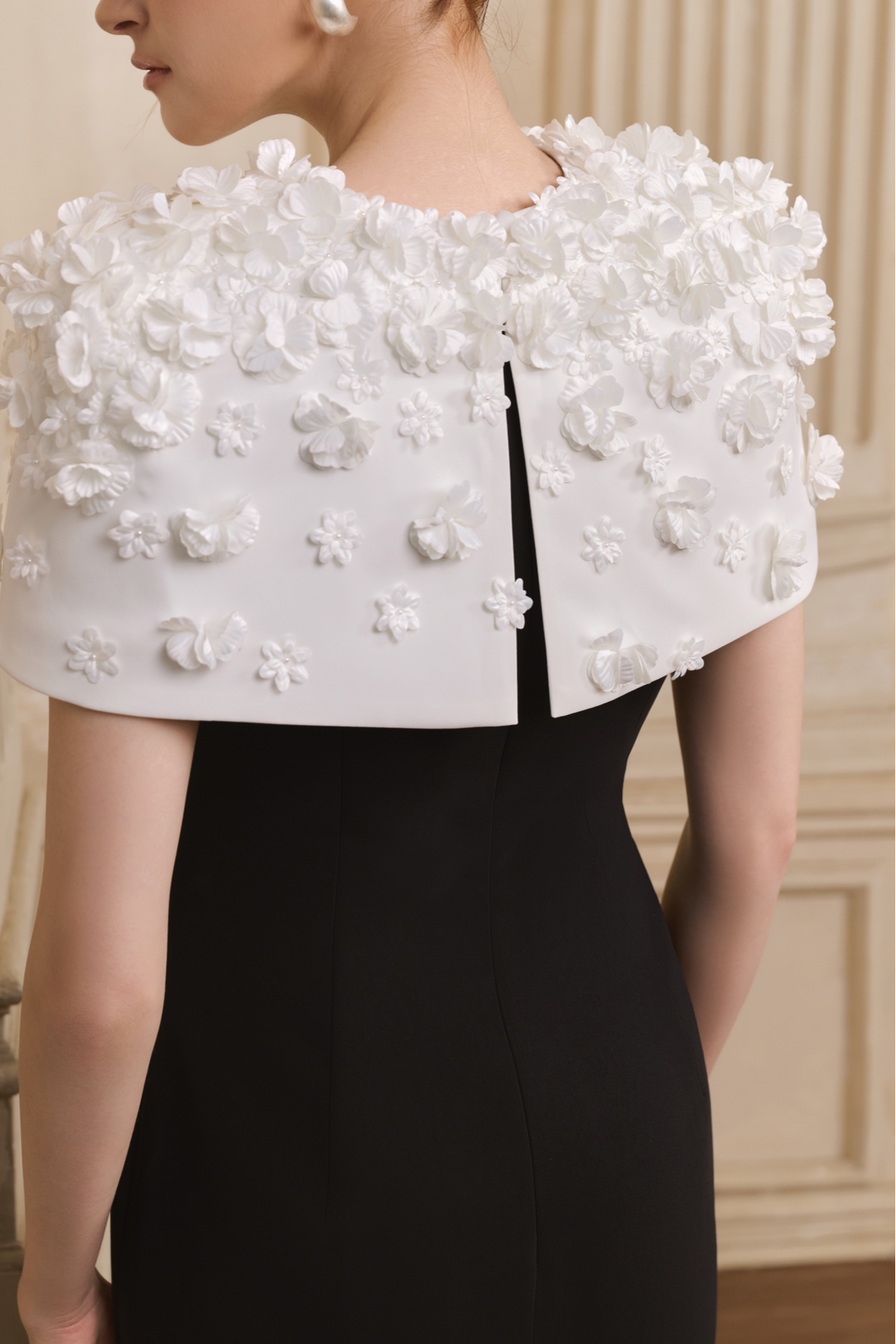 The Monochrome Bloom Gown