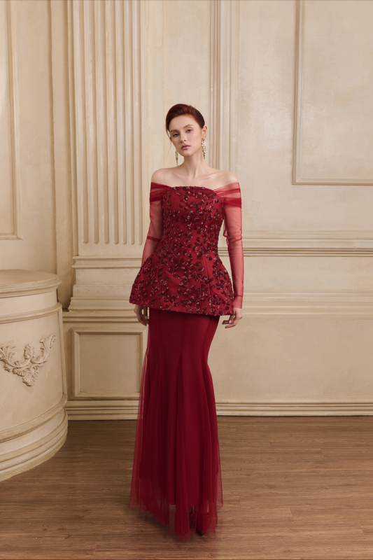 The Scarlet Radiance Gown