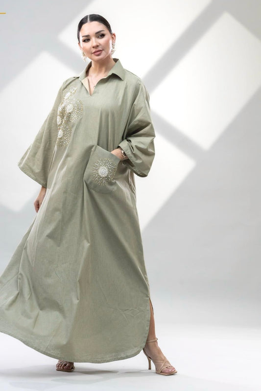 Sophisticated Dress with Embellishment