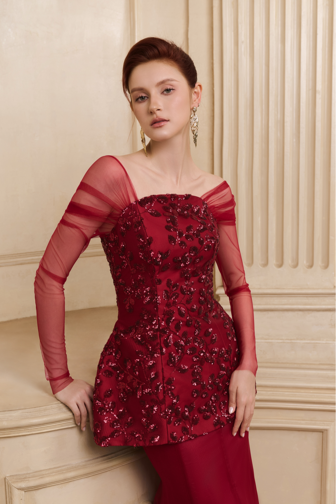 The Scarlet Radiance Gown