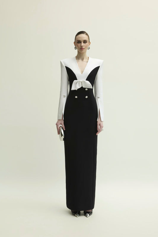 Chic Contrast Dress