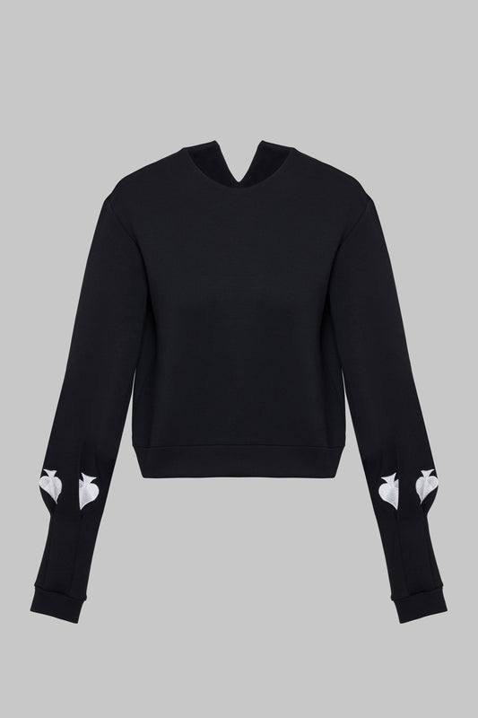 Black Rolling Spade Sweatshirt