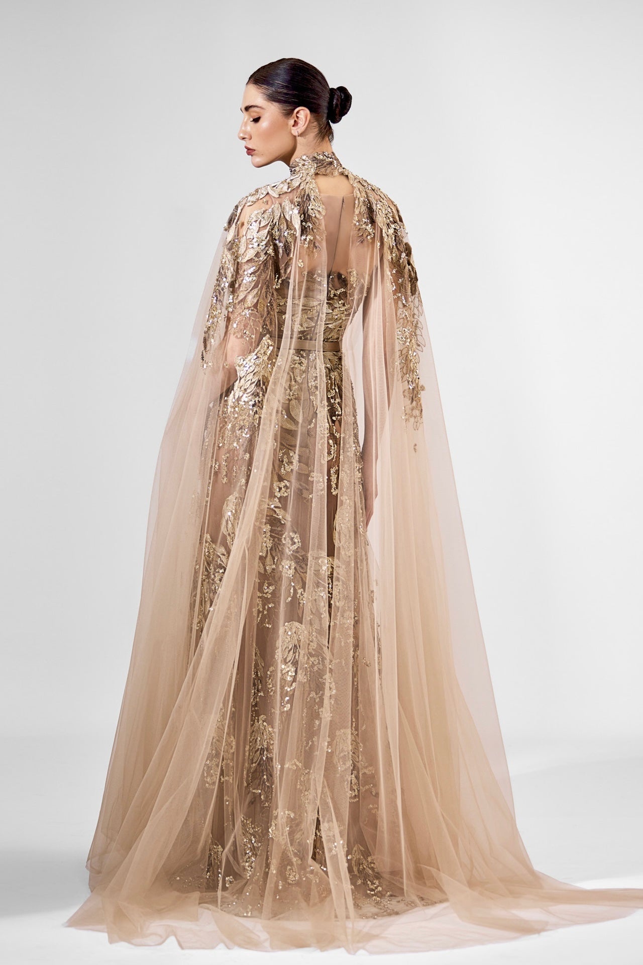 Gold Embroidery Gown