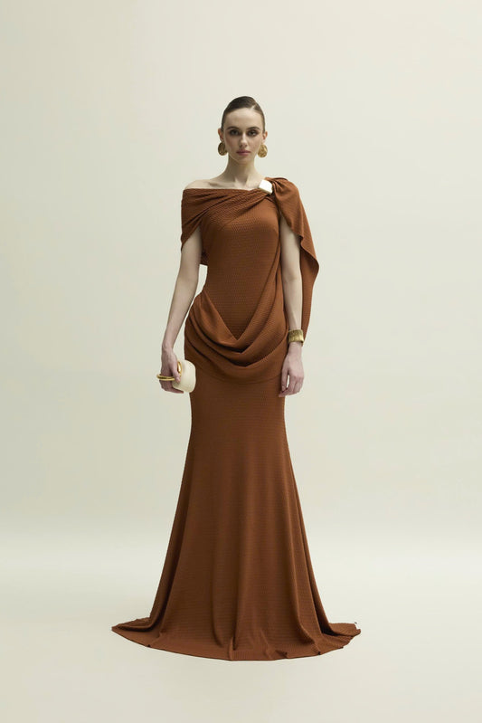 The Sculpted Serenity Gown