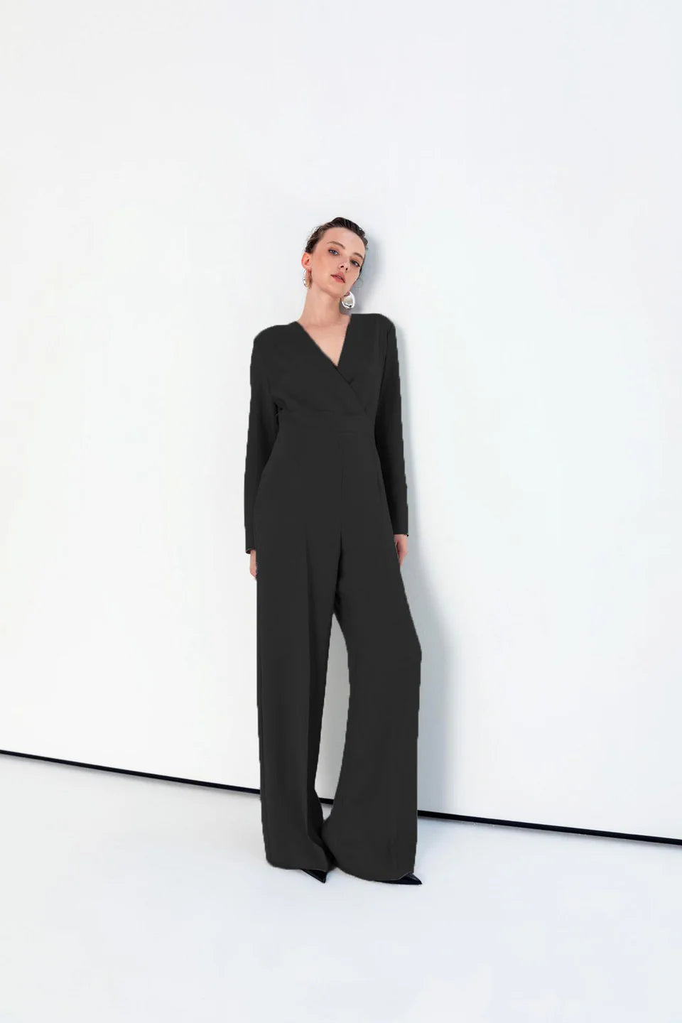 Modern double-breasted jumpsuit