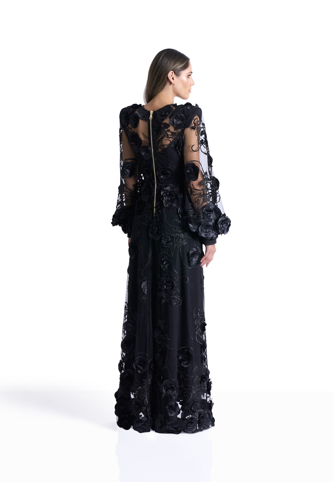 Midnight Rose Elegance Gown