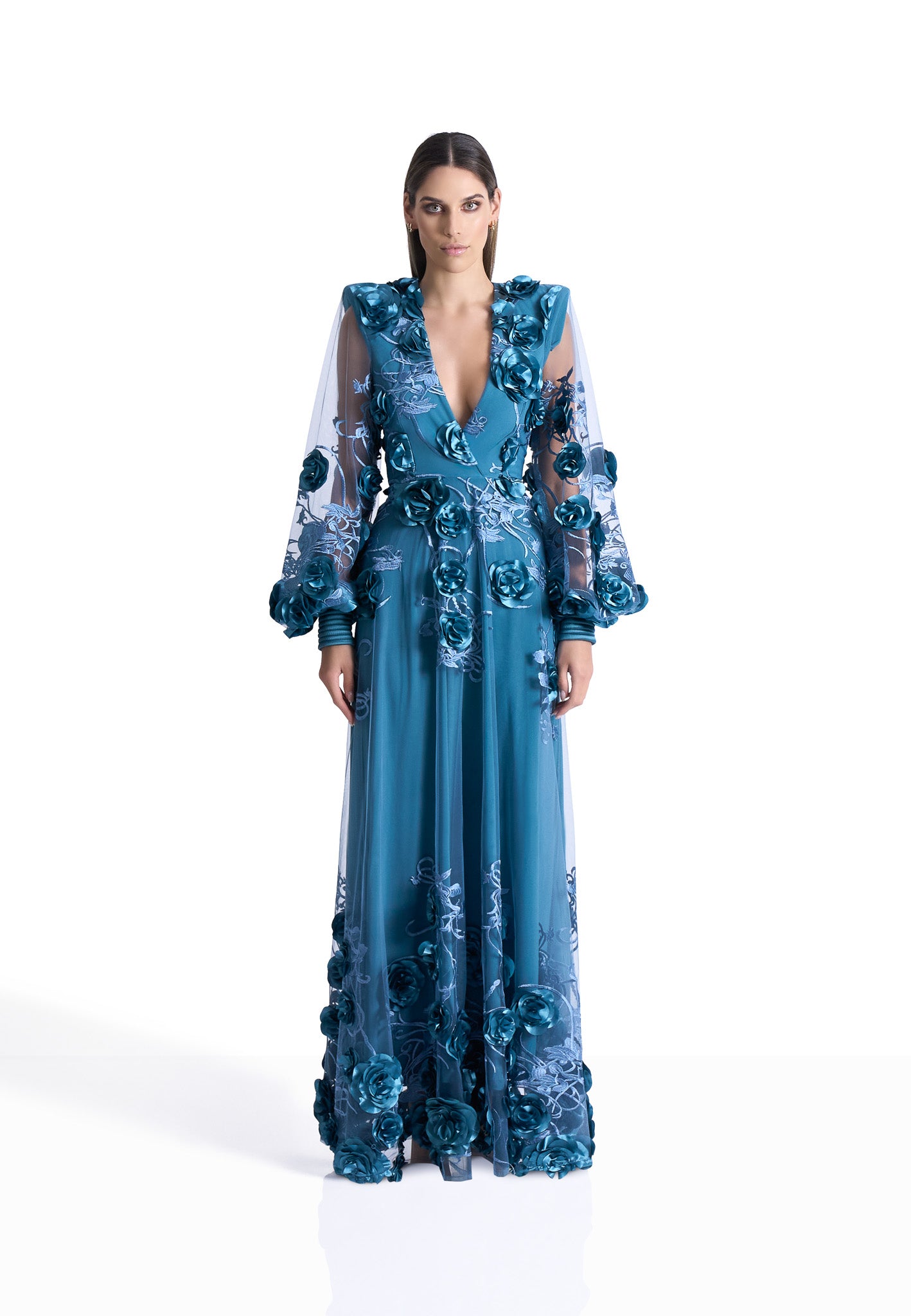 Midnight Rose Elegance Gown