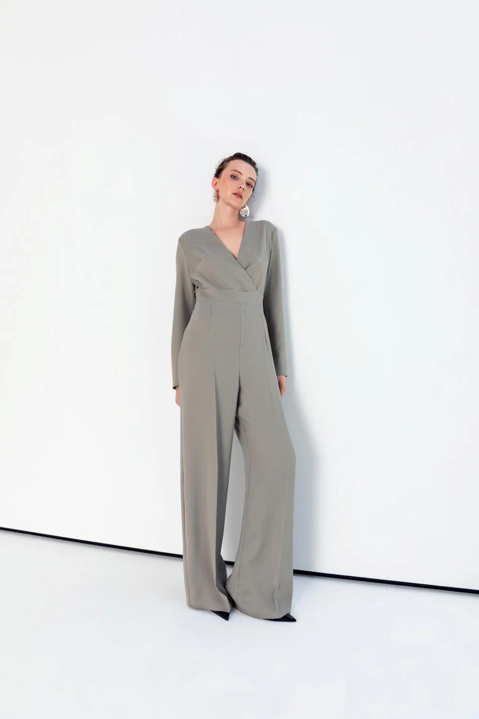 Modern double-breasted jumpsuit