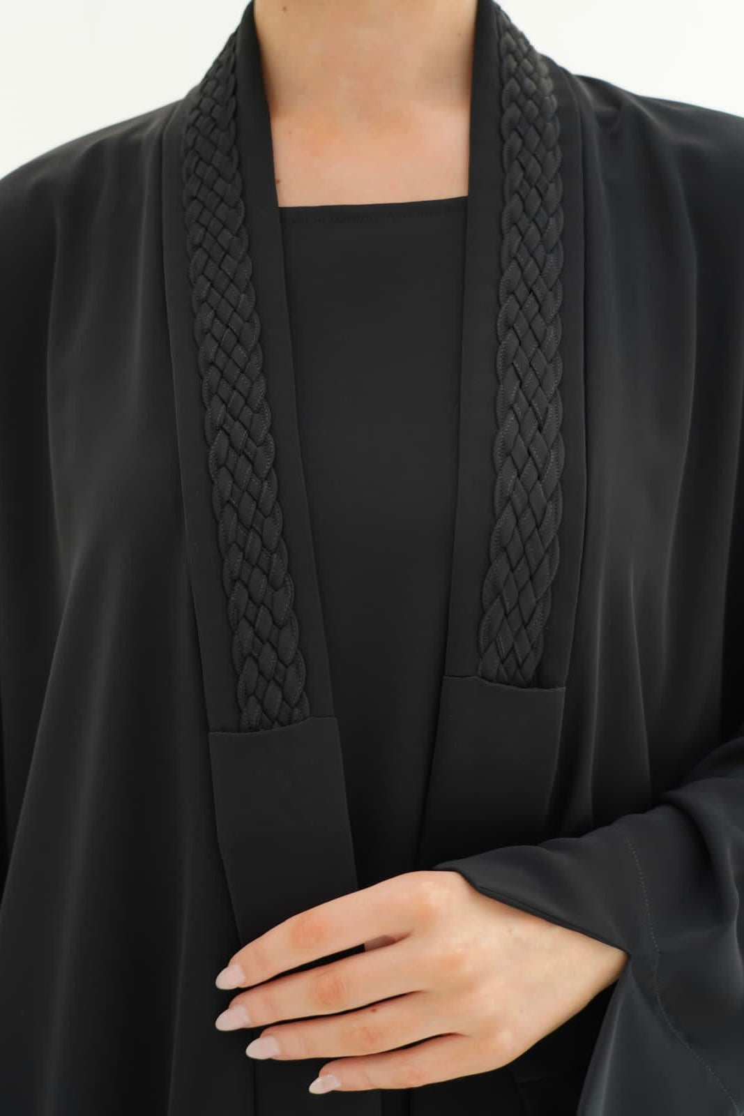 Linked Black Abaya
