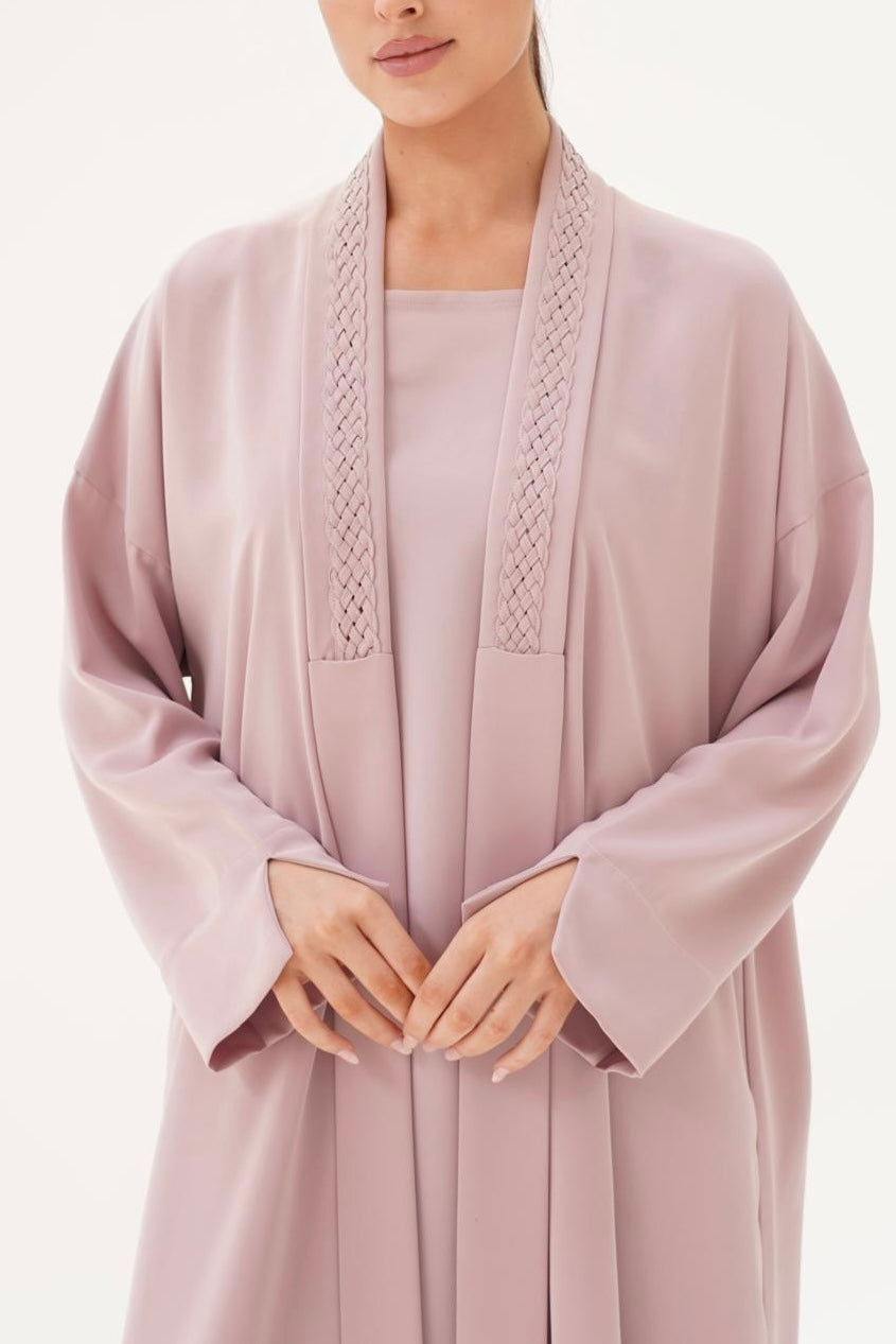 Linked Beige Abaya
