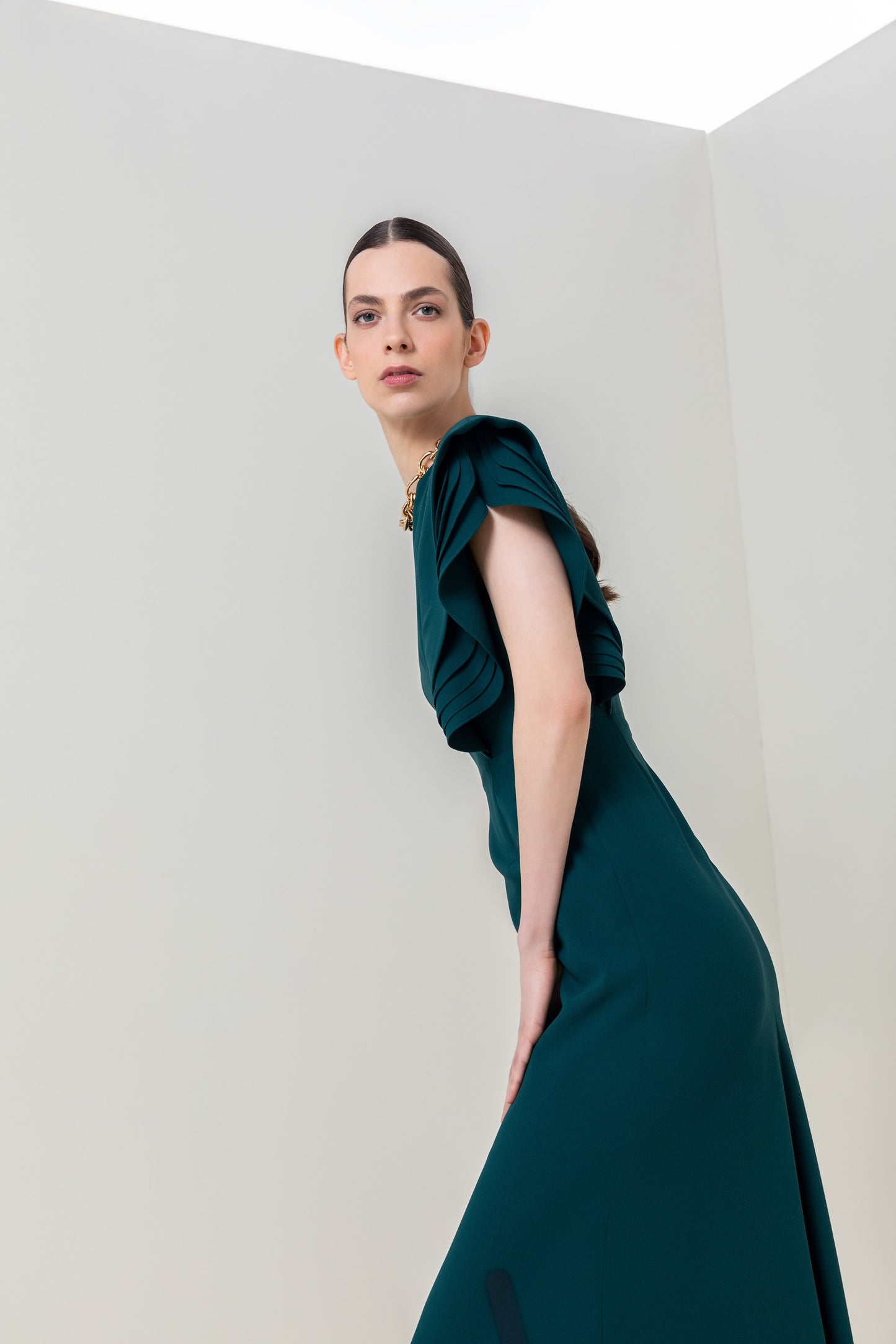 Elegant Cascade Dress