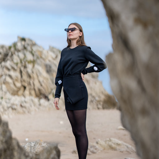 Black Rolling Spade Sweatshirt